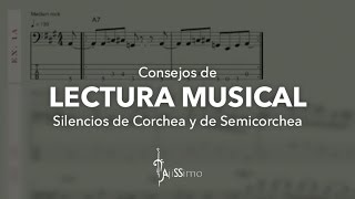 Tips de Lectura Musical Silencios de Corcheas y Semicorcheas  Instituto de Bajo [upl. by Ssew]