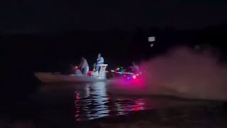 3 hospitalized after Christmas boat parade vessels collide in Merritt Island officials say [upl. by Tiossem491]