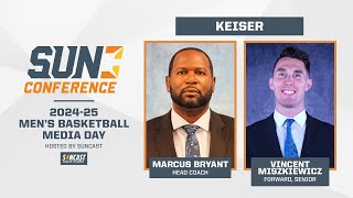 202425 Sun Conference Mens Basketball Media Day  Keiser [upl. by Veron]