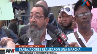 Trabajadores de Punta Catalina realizaron una marcha [upl. by Dachia]