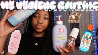 my HYGIENE routine how to stay smelling good [upl. by Ralyt]