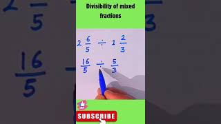 divisibility of mixed fractions shorts [upl. by Ocirnor]