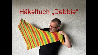 Helmis einfaches Häkeltuch quotDebbiequot asymmetrisch Häkeln für Anfänger crochet häkeln häkelmuster [upl. by Berna]