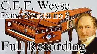 CEF Weyses Piano Sonata no 8 in G minor  Recording with Score and Analysis [upl. by Damalus]