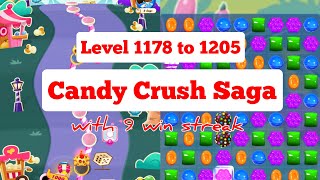 Candy Crush Saga Level 1178 to 1205 [upl. by Jeanna]