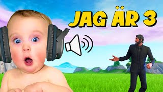 Trollar min vän MED BEBIS RÖST I FORTNITE [upl. by Pretrice]