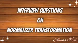 Informatica Interview Questions on Normalizer Transformation mcqs interviewquestions gethired [upl. by Roer]