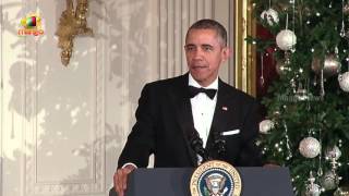 US President Obama Speaks At 2015 Kennedy Center Honors Reception [upl. by Oswin]