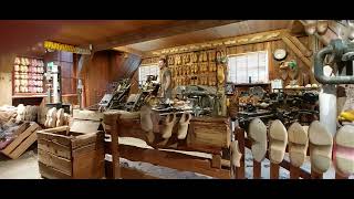 Making clog shoes 👞 Zaanse Schans Holland [upl. by Ahsilek91]