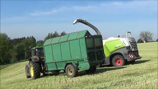 Senáže 2024 Claas Jaguar 840 4x John Deere Zetor Crystal 12145 [upl. by Htebazile]