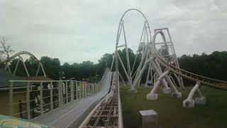 Pantheon Front Row POV at Busch Gardens Williamsburg [upl. by Heinrik]