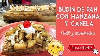 Budín de Pan Fácil Manzana y Canela  Cocina de Addy [upl. by Lyrehc855]