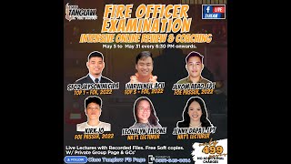 Fire Officer Examination  Things you should know by Class Tanglaw [upl. by Adyeren255]