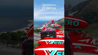 Zentorno vs 27 Blimps gta5 shorts [upl. by Aneles492]