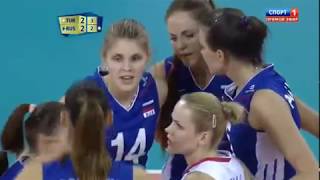 Volleyball Womens WCH 2014 Turkey vs Russia set5 [upl. by Lindsley]