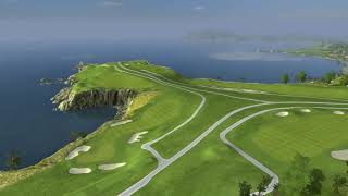 OptiShot2 Simulator Pebble Beach Flyover [upl. by Yrrok]