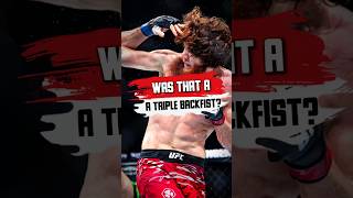 Was THAT A TRIPLE BACKFIST mma [upl. by Jedidiah]