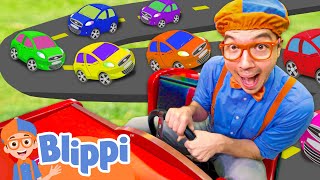 Blippis Vroom Vroom Vehicle Adventure  BRAND NEW Blippi  Educational Videos for Kids [upl. by Ellevehs]