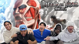 ITS BACK  Attack on Titan 1x4 Reaction [upl. by Nnyltiak]