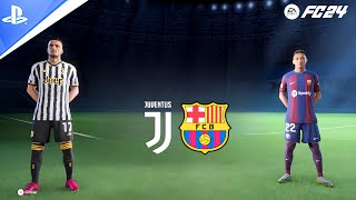 FC 24  Juventus vs Barcelone  Match amical club 2425 PS4™ [upl. by Ia]