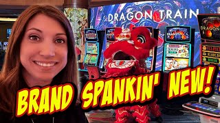 I Gambled on the Brand New Dragon Train Slot Machine while in Las Vegas [upl. by Alihet]