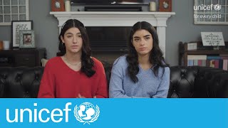 TikTok stars Charli and Dixie DAmelio on being bullied online  UNICEF [upl. by Siul]