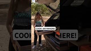 Ultimate DIY SUV Camper Build Custom Stove Drawer and Kitchen Setup [upl. by Inahet]