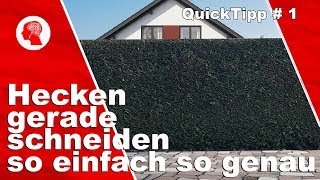 Mit diesem einfachen Tipp bekommt man jede Hecke perfekt gerade [upl. by Atilam]