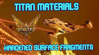 Elite Dangerous Guide  Thargoid Titan Materials  Hardened Surface Fragments for AGF engineering [upl. by Bramwell]