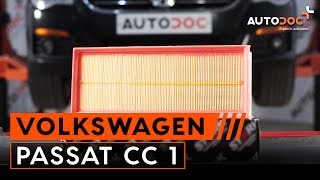 Wie VW PASSAT CC 1 Luftfilter wechseln TUTORIAL  AUTODOC [upl. by Norwood]