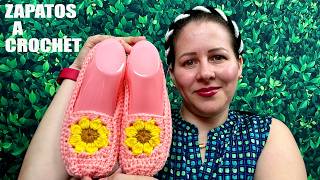 ZAPATILLAS A CROCHET PASO A PASO [upl. by Adnaval]