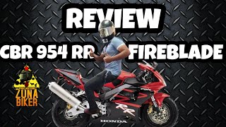 REVIEW honda CBR 954 RR Fireblade modelo 2002 [upl. by Nairbal]