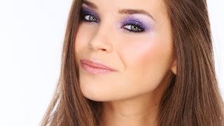 Colourful Glitter Party Eyes Tutorial [upl. by Bowie]