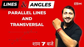 Parallel Lines and Transversal Lines  Lines and Angles  Class 9 Maths Chapter 6 by Rajeev Sir [upl. by Ricard88]