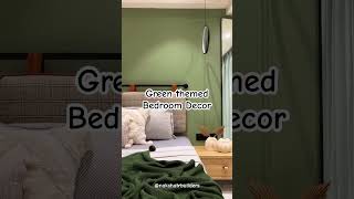 Green themed Bedroom nakshatrbuilders youtubeshorts home bedroomdecor shortsvideo feed [upl. by Regnig]