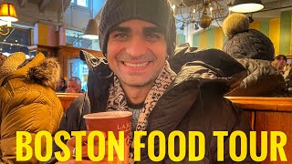 BOSTON food tour in USA 🇺🇸  Best hot chocolate at LA Burdick Indian babakaranveer [upl. by Canute]