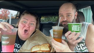 Splurging at Panera Bread a mukbang [upl. by Aoh]