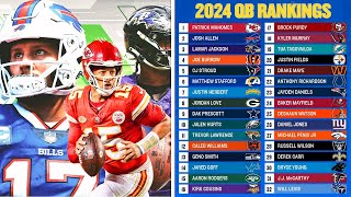 2024 NFL QBS Power Rankings Week 1 [upl. by Yenobe]