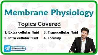 Physiology Of Body Fluids  ECF ICF Transcellular fluid and Tonicity [upl. by Arahc]