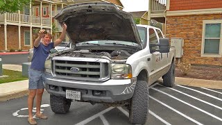 How To Check For Blow By On A Diesel 73 l Powerstroke F250 Super Duty Diesel Blow by [upl. by Gerhardine77]