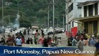 Riot breaks out in Port Moresby Papua New Guinea  Ariku vs Goilala [upl. by Eirrahs]