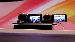 Optical stabilization for Sony Handycam cameras at 2013 CES [upl. by Auqinahs]