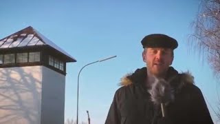 Rechtsradikaler ExLehrer macht Video vor KZ Dachau  vor Schülern leugnet er den Holocaust [upl. by Ailicec]