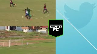 Stunning Schickesque goal in Ghanas top flight  Shorts  ESPN FC [upl. by Basir943]