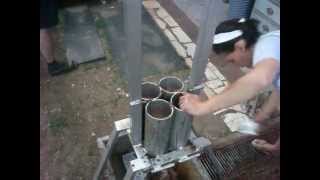 Homemade briquette press  racna presa za briketi [upl. by Iron8]