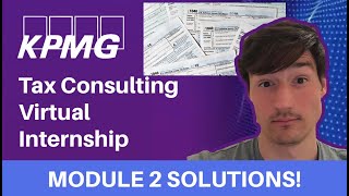 KPMG TAX CONSULTING MODULE 2  SOLUTIONS [upl. by Venetis]