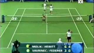 Federer amp Mirka vs Hewitt amp Molik part 7 [upl. by Nirek700]