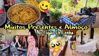 TROCA DE MUITOS PRESENTES FOFOS COM 2 YOUTUBERS NORDESTINAS  ALMOÇO CAIPIRA NO FOGÂO A LENHA [upl. by Ahseei]