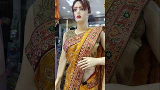 Jaipuri silk fabric Resham siroski work designer saree youtubeviral youtubeshorts viralshort [upl. by Atled187]