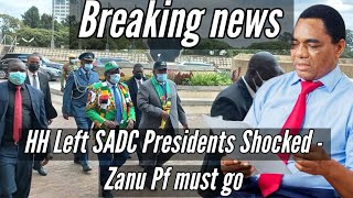 💥HH Left SADC Presidents Shocked  Zanu Pf must go 🎥 [upl. by Gonyea]